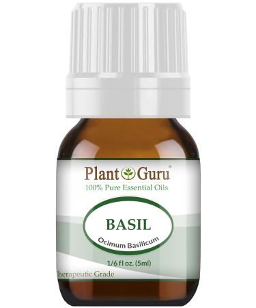 Basil Essential Oil 5 ml 100% Pure Undiluted Therapeutic Grade.