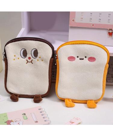 Plumdrop Nette Toast Reusable Sanitary Pad Bag | Eco-Friendly Organizer for Women | Brown Storage for Napkins & Make-Up - Buy Online on GoSupps.com