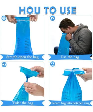 50PCS Disposable Vomiting Bags - Strong Sickness Bags by Medi-Inn - Buy Online on GoSupps.com