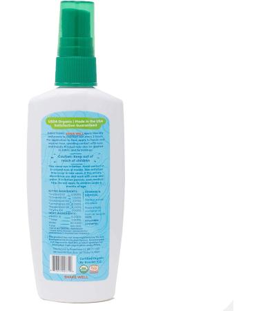 Greenerways Organic Bug Spray for Kids - USDA Organic, Non-GMO, DEET-Free Mosquito Repellent - 4oz - Buy Online on GoSupps.com