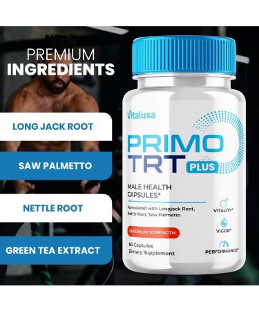 Primo TRT Pills PrimoTRT Maximum Strength Supplement Capsules Primol PrimeTRT Advanced Formula Premium Prime Performance Blend All Natural Ingredients PrimaTRT Energy Reviews (60 Capsules) - Buy Online on GoSupps.com