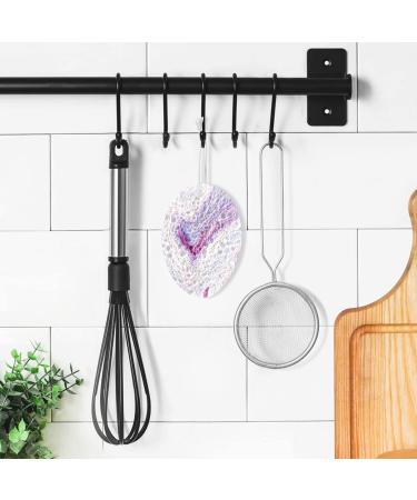 3-Pack Cleaning Kitchen Sponges Oval White Purple Marble Pattern Kitchen Cellulose Dishwashing Wood Pulp Cotton - Buy Online on GoSupps.com