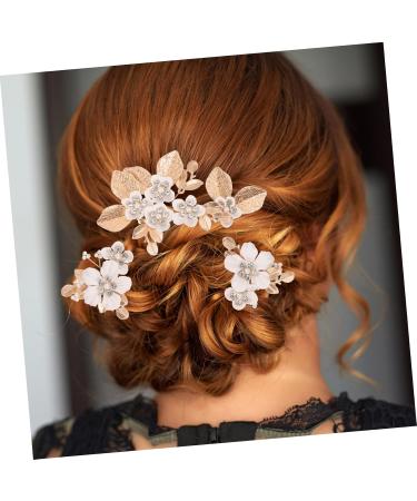 HAPINARY 1 Set Leaves and Flowers Hair Comb Wedding Hair Accessories for Brides Flower Hair Combs Flower Hair Clips for Women Bride Headpieces for Wedding Hair Accessories for Bridesmaids - Buy Online on GoSupps.com