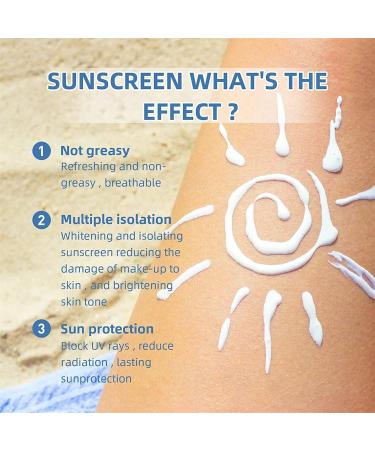 DUBUSH UV Isolation Sunscreen Spf50+ Whitening Sunscreen Spf50+ Waterproof Sports Sunscreen Anti-aging Sunscreen Protect Your Skin from Harmful UV Rays - Buy Online on GoSupps.com