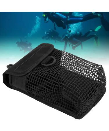 Diving Mesh Gear Bag - Portable Scuba Bag with Hang Buckle | Underwater Mesh Pouch in Black - Buy Online on GoSupps.com