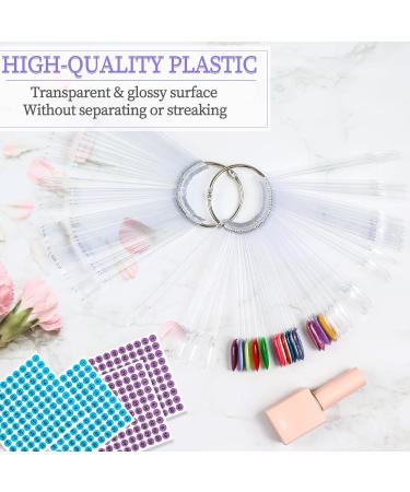 BQAN 100Pcs Nail Swatch Sticks with Ring | Nail Art Display Tips for Polish Practice - Ideal for Professionals & DIY Enthusiasts - Buy Online on GoSupps.com