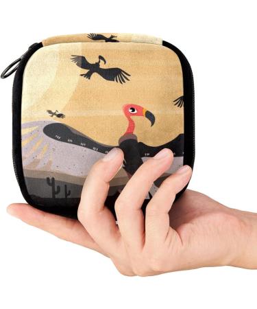 GIAPB Period Bag Sanitary Napkin Storage Holder - Animal Buzzard Bird Design - Buy Online on GoSupps.com