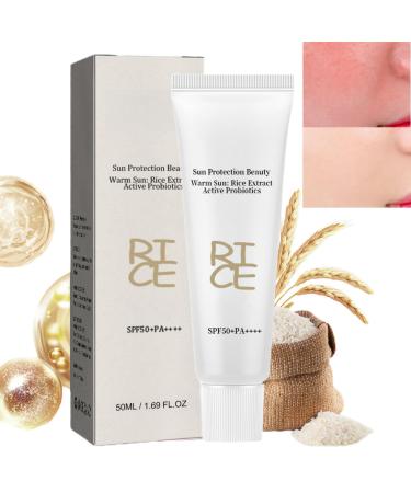 Beauty of Sun Cream Korean Sunscreen SPF 50 Face Sunscreen Korean Rice Moisturizing Sun Cream UVA&UVB Protection Suncream Rice Sunscreen for Oily Skin Sun Cream Korean Sunscreen SPF 50 Face Korean