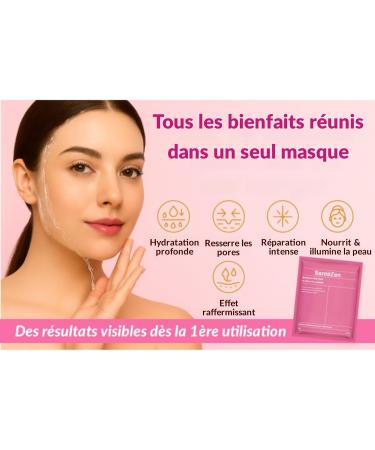6 Masques Premium | Masque Collagene et Acide Hyaluronique | Masque collag ne Anti-Rides Anti Cernes | Masque visage Soins Hydratant Raffermissant Anti- ge | Peau Lisse et clatante - Buy Online on GoSupps.com