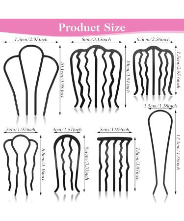 Shop Ouligay 7-Piece Vintage Metal Hair Insert Comb Set - Stylish Accessories for Women & Girls - Buy Online on GoSupps.com