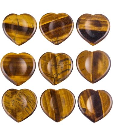 Kyeygwo Tiger Eye Reiki Healing Worry Stone - Heart Thumb Pocket Palm Stone for Meditation & Stress Relief - Buy Online on GoSupps.com