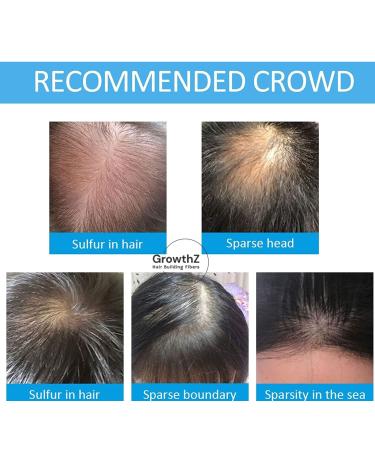 GrowthZ Natural Hair Fibers - Instant Thickening for Men & Women - Dark Brown - Buy Online on GoSupps.com