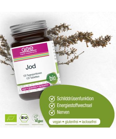 Buy GSE Iodine Compact Tablets - 100% Organic High-Dose Iodine No Additives Ships Internationally - Buy Online on GoSupps.com