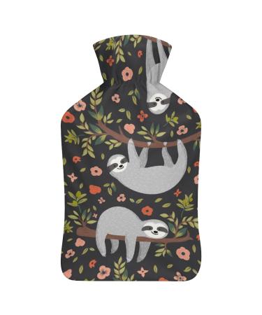 Hot Water Bottle With Lid Animal Sloth Rubber Hot Water Bag For Pain Relief Cramps Foot Warmer Hot And Cold Therapy