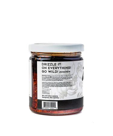 ZINDREW Chili Crunchy Garlic Chili Oil OG BATCH - Premium Umami Gourmet Hot Chili Crisp Sauce - 8.12oz - Buy Online on GoSupps.com