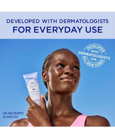 Coppertone Every Tone Invisible Finish Face Sunscreen SPF 55 Lightweight Blends in Clear Sunscreen for All Skin Tones 2 Fl Oz Tube 2 Fl Oz (Pack of 1) - Buy Online on GoSupps.com