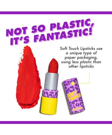 Lime Crime Sunset Dance Soft Touch Matte Lipstick - Strawberry Red Retro Shade - Long-Lasting & Comfortable Formula - Talc-Free & Paraben-Free - Buy Online on GoSupps.com