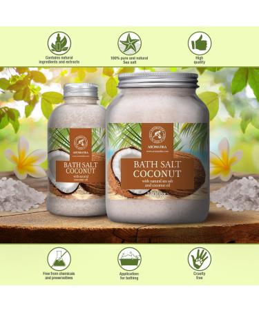 Sel de Bain Coco 1300g - Sels Marins Aromatis s - Huile de Noix de Coco - Sels de Mer Apaisantes et Hydratantes - Soin du Corps - Bon Sommeil - Bain Relaxant - Buy Online on GoSupps.com