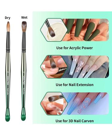 MGGSUG 100% Pure Kolinsky Acrylic Nail Brush - Handmade Round Shape Size 8 for Professional Nail Art Application - Buy Online on GoSupps.com