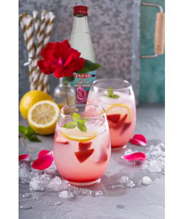 Tazah Lebanese Rose Water 10 Fl Oz - Perfect for Cooking & Baking - Buy Online on GoSupps.com