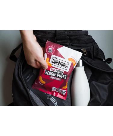 THE CURATORS High Protein Veggie BBQ Puffs Multipack Crisps 30g (20 Packs) 10g Plant Protein Vegan Gluten Free Barbecue - Buy Online on GoSupps.com