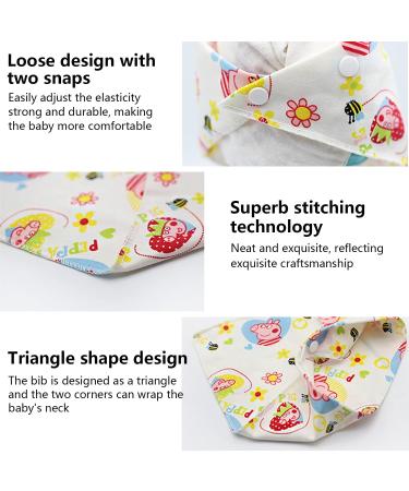 Tomodoks Baby Bandana Dribble Bibs - 10 Pcs Super Soft and Absorbent for Drooling and Teething | Newborn Toddler Bibs - Buy Online on GoSupps.com