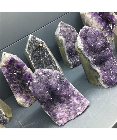 Natural Crystal Rough Stone Crafts Natural Amethyst Geode Quartz Cluster Crystal Specimen (Size : 1000-1100g) - Buy Online on GoSupps.com