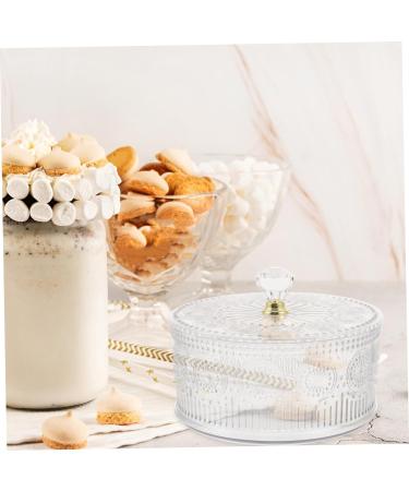 OUNONA Box Trinket Case Candy Jar with Covers Embossed Trinket Candy Bowl with Lid Crystal Covered Jars Glass Jewelry Case Covered Sugar Bowl The Pet Jewelry Jar Miss Earrings - Buy Online on GoSupps.com