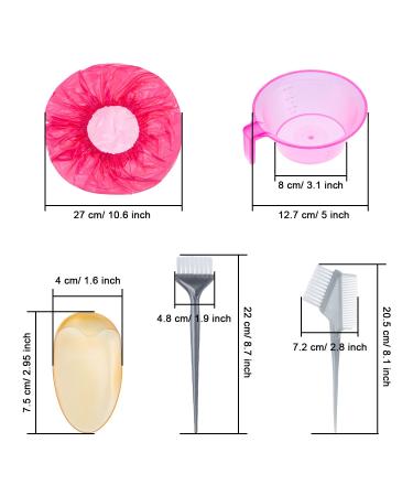 eBoot Hair Coloring Dyeing Kit with Tools and Accessories for DIY Hair Dye - Includes Brush, Comb, Mixing Bowl, Shower Cap, Gloves, Cape, and Ear Caps - Buy Online on GoSupps.com