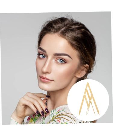 Angoily 1pc Second Generation Scale Scissors Gold Ratio Eyebrow Measuring Ruler Golden Ratio Ruler Stainless Steel Eyebrow Ruler Eyebrow Positioning Tool Eyebrow Measuring Rulers Mold 25x5x0.6cm Golden - Buy Online on GoSupps.com