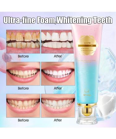 Niacinamide Whitening Toothpaste Gentle Formula Freshens Breath Removes Stains Suitable for Sensitive Teeth - 2Pack - Buy Online on GoSupps.com