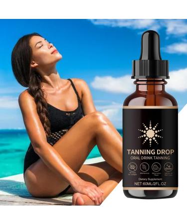 Sunless Self Tanning Drops Gradual Tan Moisturizing Lotion 60ml Lasting Concealer for Any Skin Type No Scratch Effect for Weddings Beach Summer Outdoor - Buy Online on GoSupps.com