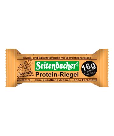 Seitenbacher Protein Bar Orange I 16g/60g 27% protein I gluten-free I glycerine-free I 12-pack (12x60g) Protein Orange