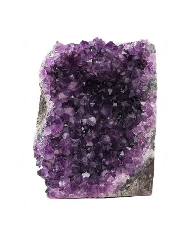 Amethyst Cluster - Uruguay Irregular Purple Quartz Crystal Cluster with Polished Edges - Natural Amethyst Specimen for Home Decor Gifts Ornament Geography Teaching 3.3lbs Crystal Cluster (Size : 4.4l 4.4lbs