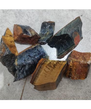 100g Natural Golden Blue Tiger Eye Stone Rough Stone Eagle Eye Stone Home Decoration Ornament Stone Making Jewelry ZJGIDTEM (Color : Mixed Color Size : 100g) 100g Mixed Color - Buy Online on GoSupps.com