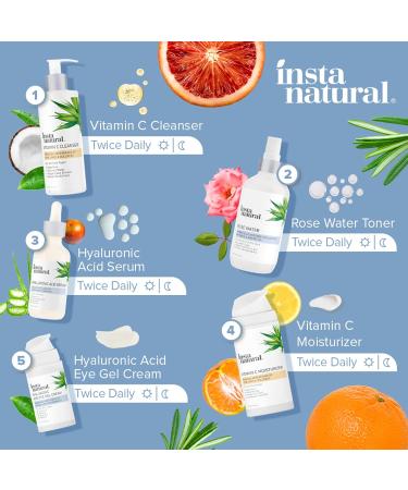 InstaNatural Hyaluronic Acid Serum 2 fl oz - Hydrating & Anti-Aging Formula - Buy Online on GoSupps.com