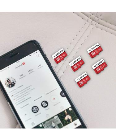 KOOTION 5 X 32GB Micro SD Card Class 10 Micro SDHC Card 32GB TF Card High-Speed Micro SD Cards 5 Pack Memory Card UHS-1 C10 U1 5 32GB - Buy Online on GoSupps.com