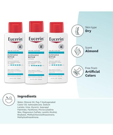 Eucerin Intensive Repair Body Lotion for Very Dry Skin - 8.4 Fl Oz | Hydrating Moisturizer for Dry Skin - International Shipping Available - Buy Online on GoSupps.com