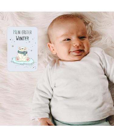 Marveligts Milestone Cards Set - 48 Baby Milestone Cards for Birth & Baptism Gifts | Perfect for Boys & Girls | Newborn Gift Box - Buy Online on GoSupps.com