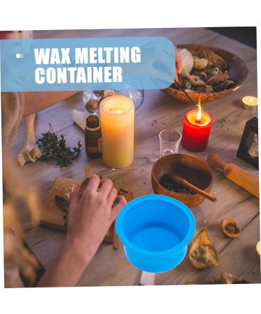 3pcs Melting Wax Bowl Set - Silica Gel with Metal Liner - 12x12cm - Blue | International Shipping - Buy Online on GoSupps.com