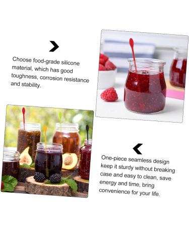 12 Silicone Dressoos for Cosmetic & Kitchen Bottles - Jam Scrapers with Long Handle - Buy Online on GoSupps.com
