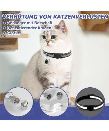Adjustable Cat Dishes Set with Leash - Soft Lining & Breathable Mesh for Cats Kittens Dogs & Puppies (Navy Blue Size S) - International Shipping Available - Buy Online on GoSupps.com