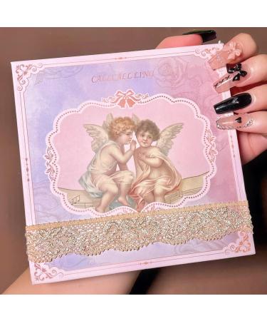 Embossed 10-Color Eyeshadow Palette: Matte & Glitter Shades, Blush & Highlighter - High Pigmented, Natural-Looking Makeup - Buy Online on GoSupps.com