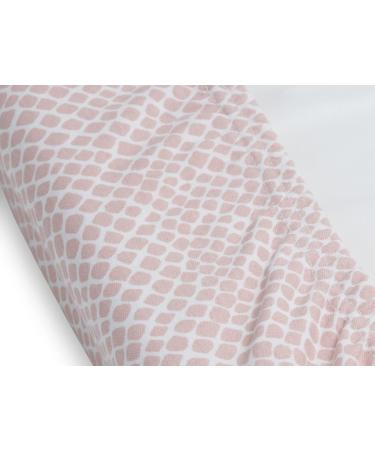 Jollein Changing Mat Jersey 50x70cm - Snake Pale Pink | Soft & Stylish Baby Mat - Buy Online on GoSupps.com