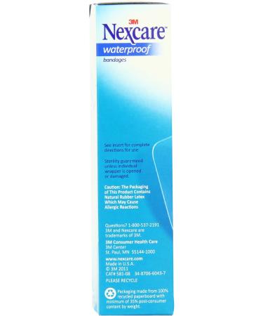 Nexcare Waterproof Clear Bandages for Knee & Elbow - Dirtproof & Germproof - 8-Count Pack of 6 | Fast International Shipping - Buy Online on GoSupps.com
