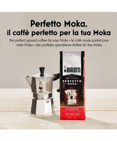 Bialetti Perfetto Moka Cioccolato - Ground Coffee with Chocolate Aroma Medium Roast 250g x 6 | Aromatic 1.5kg Pack for Coffee Lovers - International Shipping Available - Buy Online on GoSupps.com