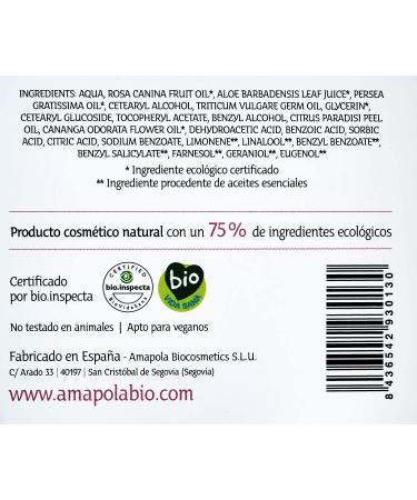 AMAPOLA BIOCOSMETICS Regenerating Facial Cream with Rosehip Oil Set of 2 Hydration Repair and Protection Ecological Natural and Vegan Ingredients - Buy Online on GoSupps.com