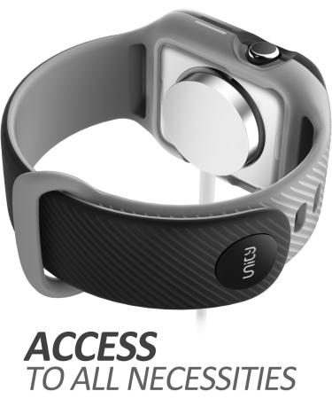 i-Blason Band for Apple Watch 3 42mm - Unity Series Hybrid Bumper Band - Black - Buy Online on GoSupps.com