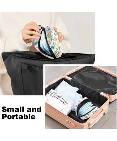 Stylish Women's Napkin Storage Bag | Portable Period & Breastfeeding Insert Holder with Vegetable Patterns for Teens & Girls - Buy Online on GoSupps.com