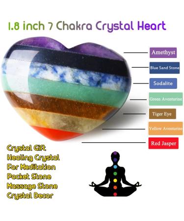 Xiannvxi 45mm Large Heart Chakra Crystal | Healing Gemstone & Palm Stone for Love & Luck - Buy Online on GoSupps.com